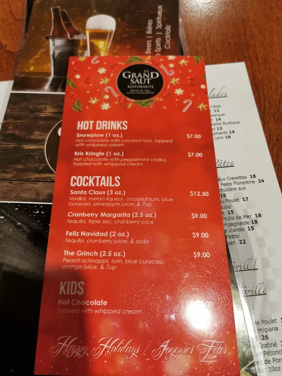 Menu, Le Grand Saut