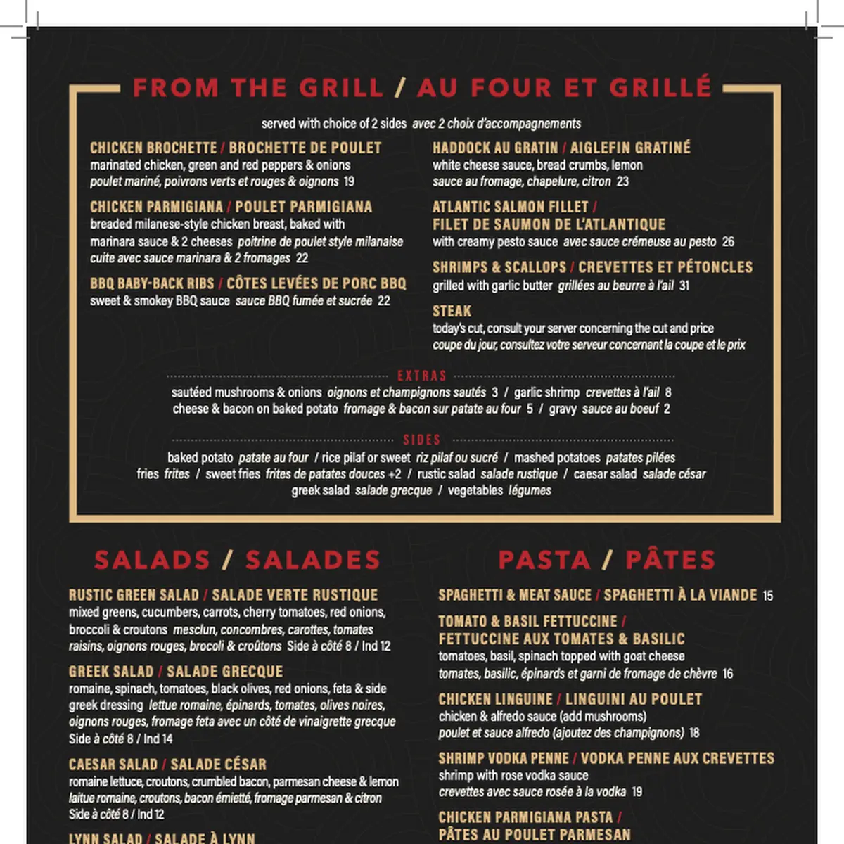 Menu, Le Grand Saut