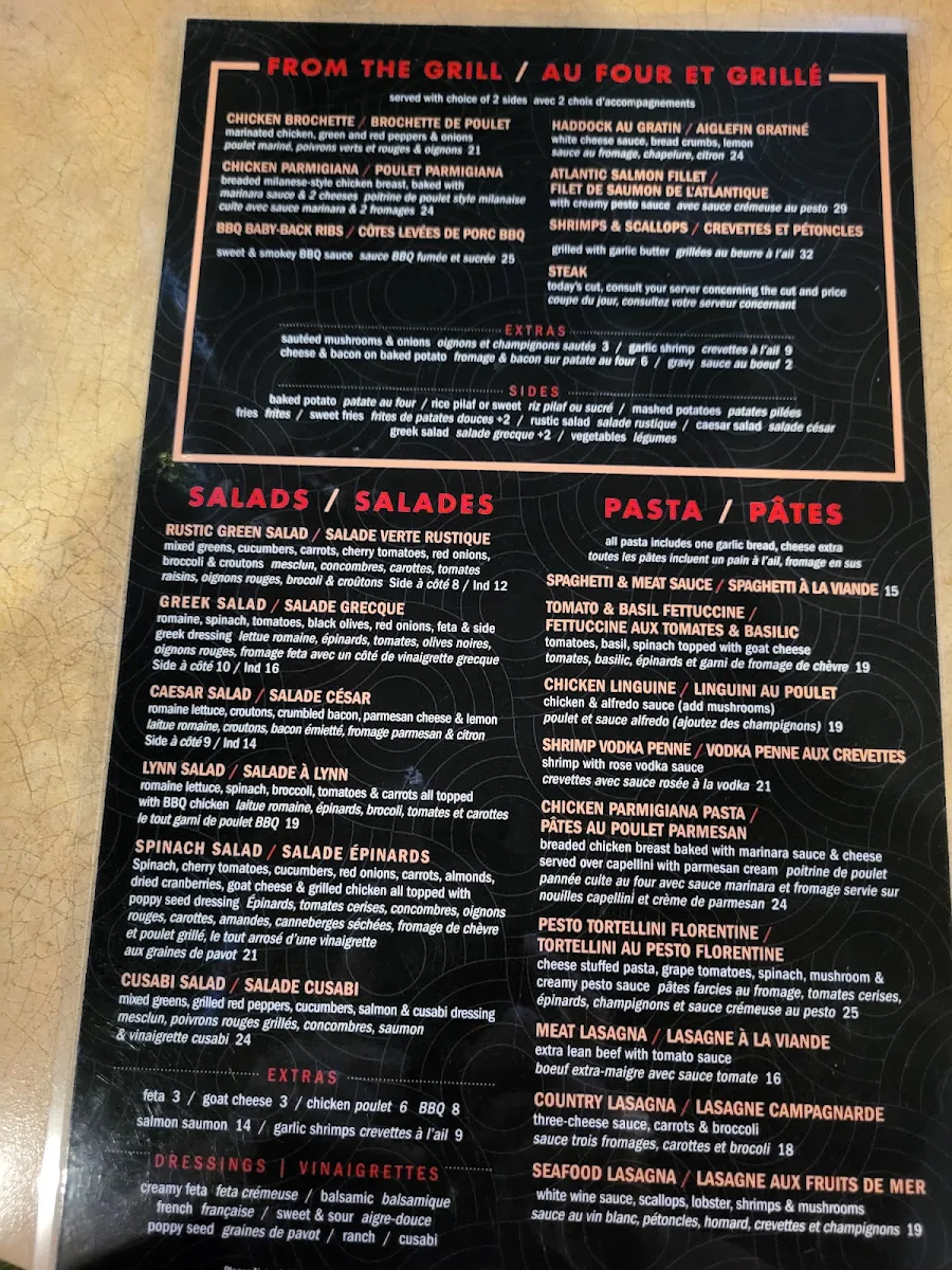 Menu, Le Grand Saut