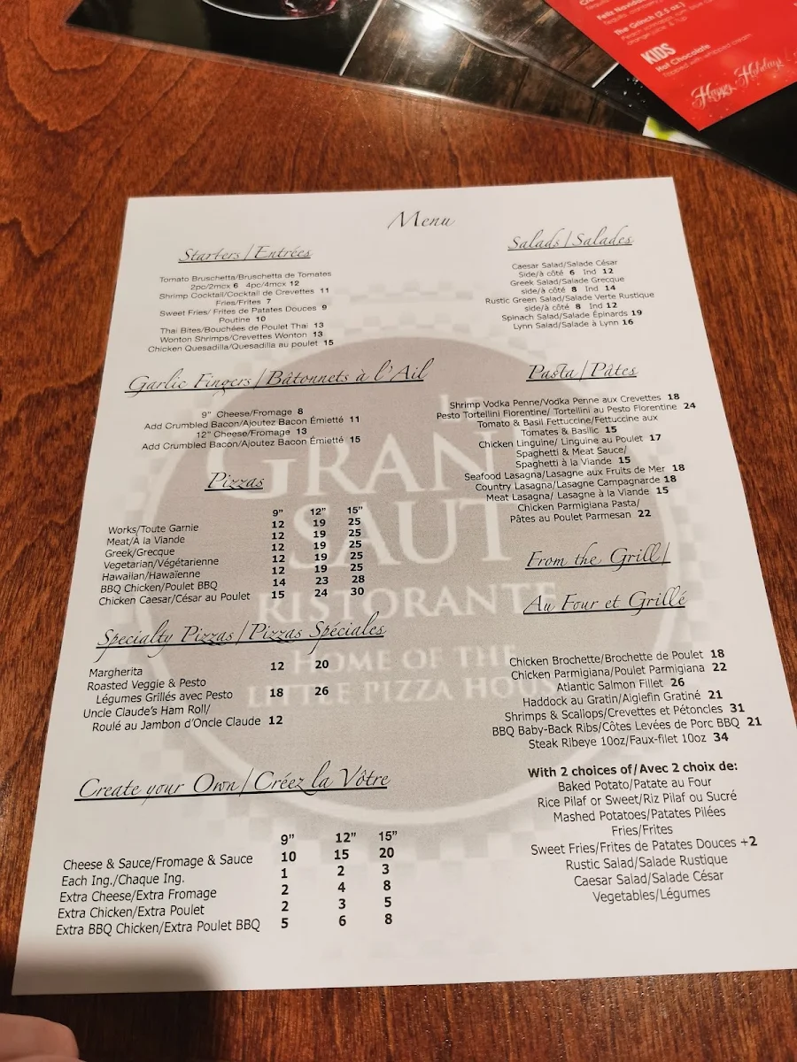 Menu, Le Grand Saut