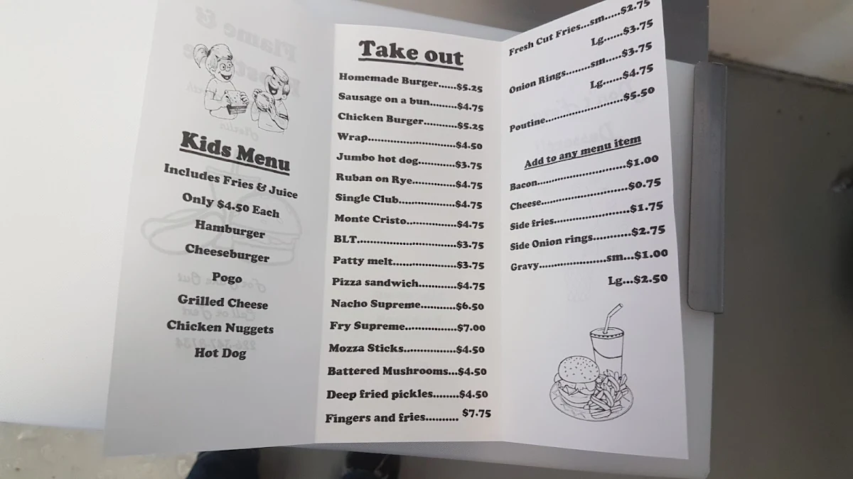 Menu, Flame and Frostbite