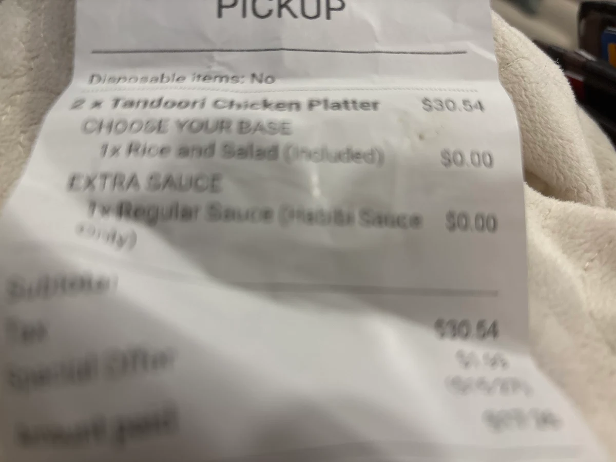 Menu, Habibz Corner