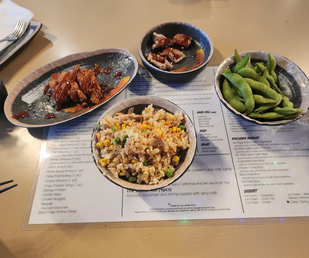 Menu, Sushi Island