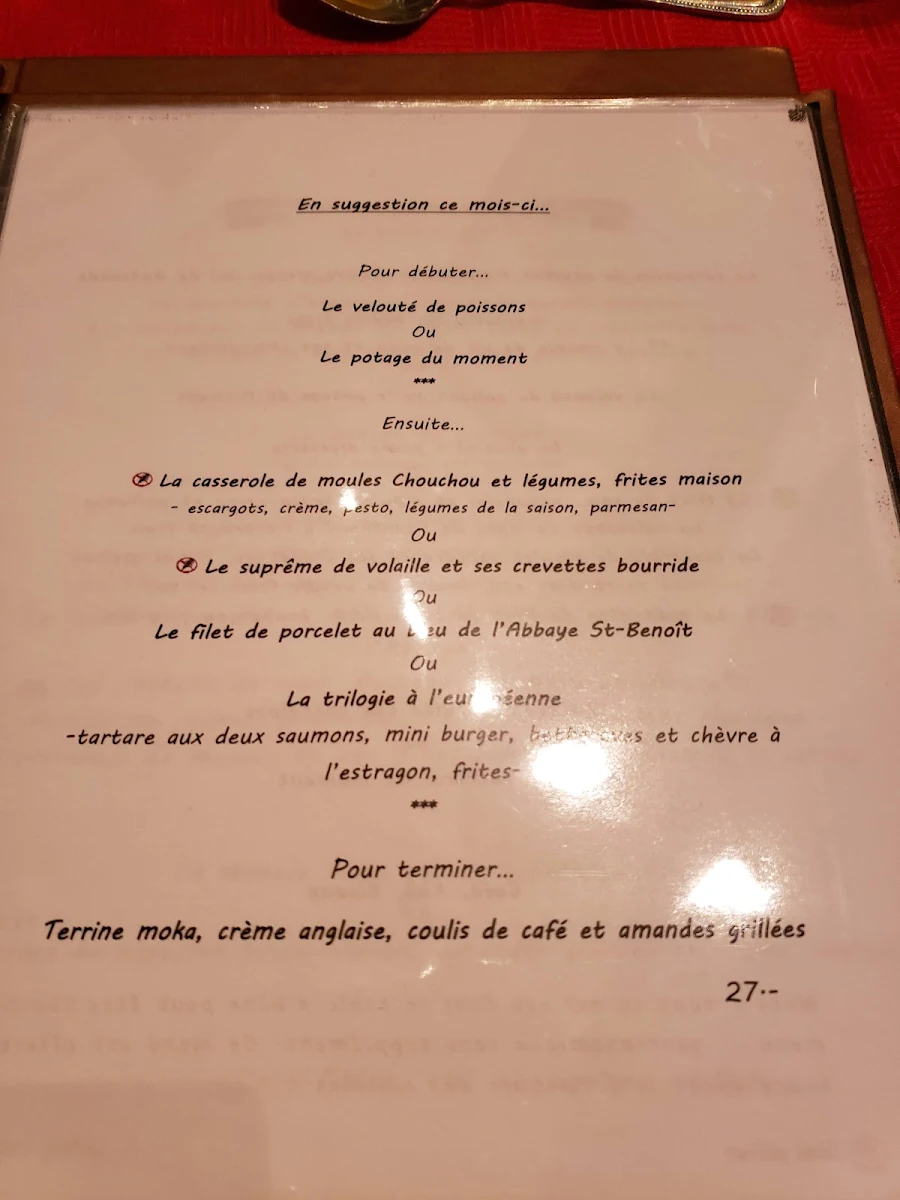 Menu, Le Chou de Bruxelles