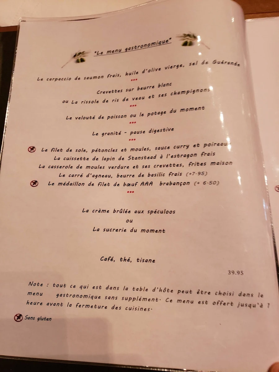 Menu, Le Chou de Bruxelles