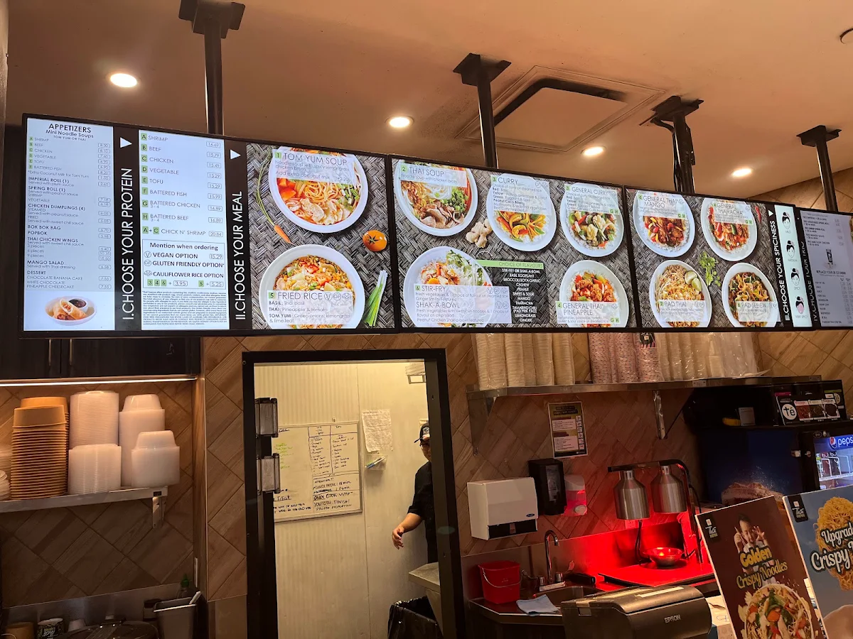 Menu, Thai Express Restaurant Calgary