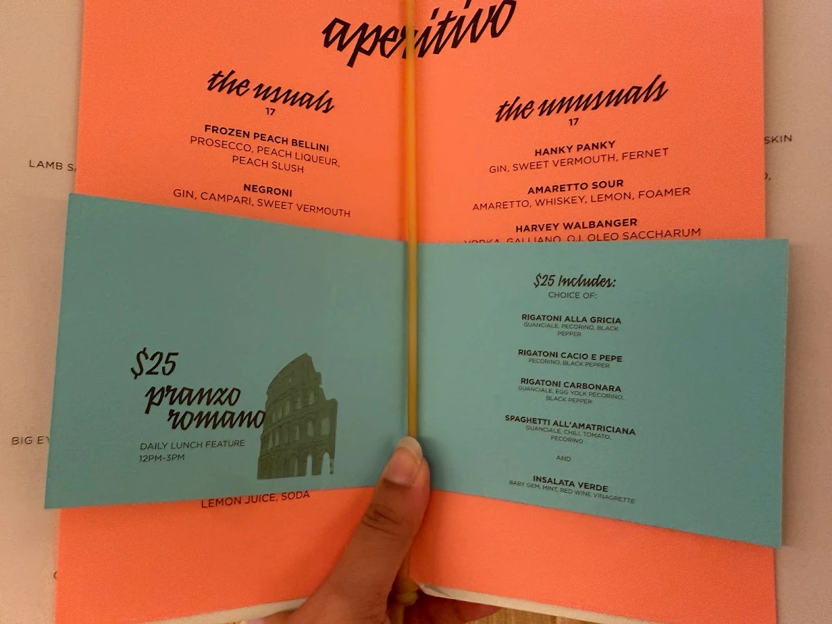 Menu, Occhiolino