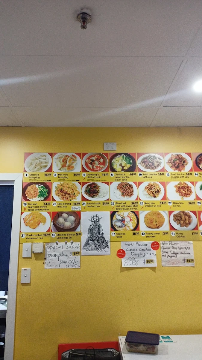 Menu, Dumpling Go Go