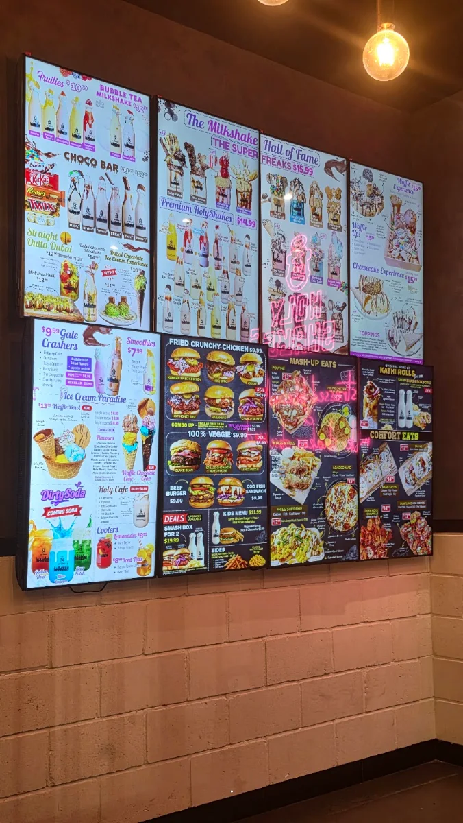 Menu, Holy Shakes Calgary Sage Hill