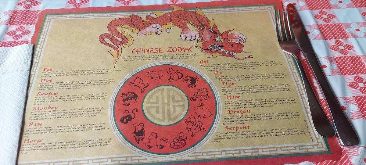 Menu, Three Aces Restaurant