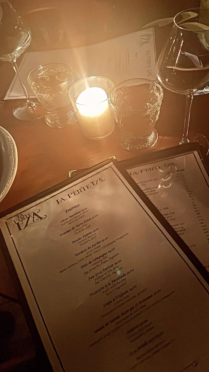 Menu, La Petite Iza