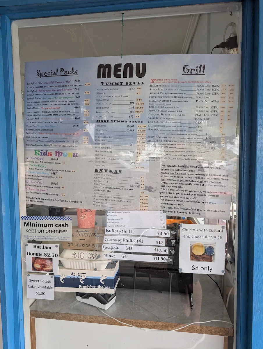 Menu, The Haven Kingston SE Seafood & Take-Away