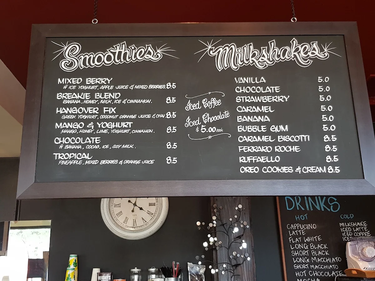 Menu, Bolte Cafe And Kebab