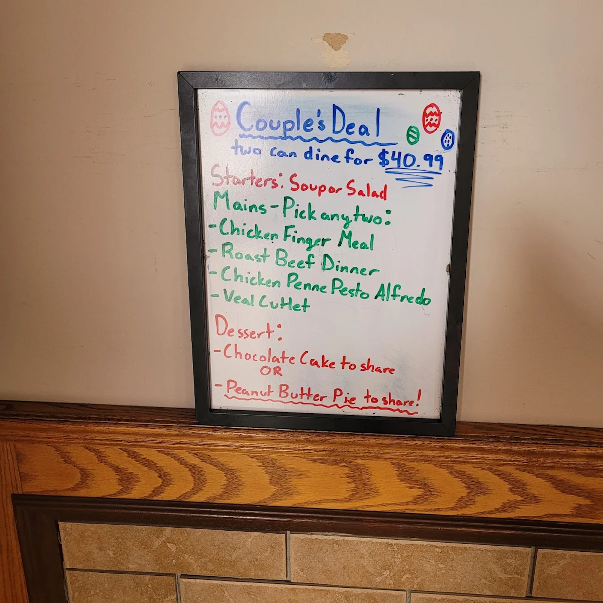 Menu, Hungry Bear Diner