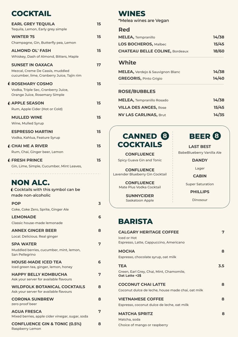 Menu, The Coup
