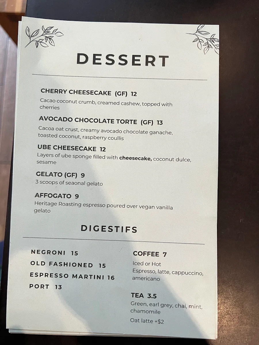 Menu, The Coup