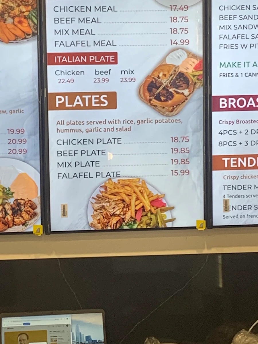 Menu, Oscar Shawarma