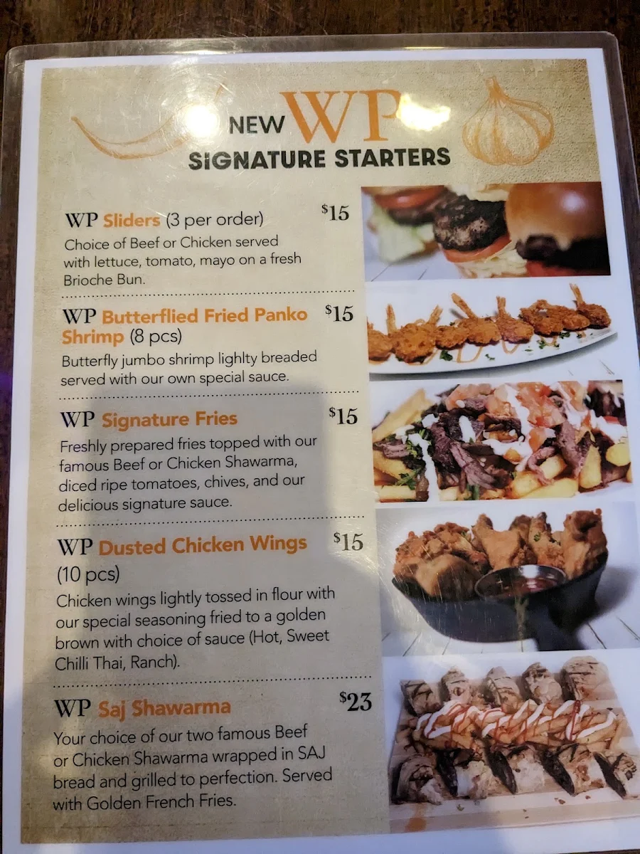 Menu, Windsor Palace Restaurant & Catering - Tecumseh