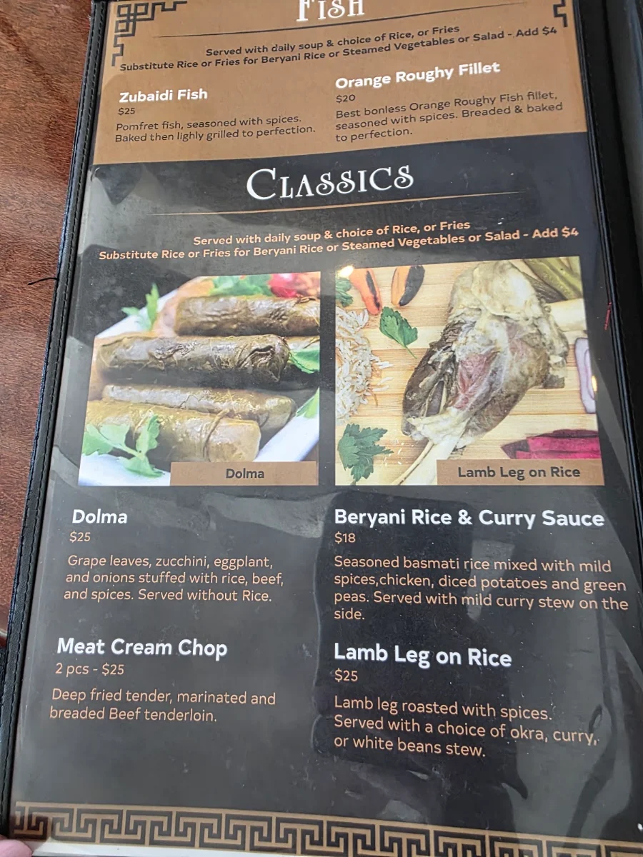 Menu, Windsor Palace Restaurant & Catering - Tecumseh