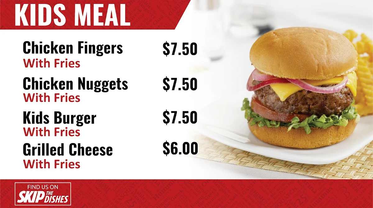 Menu, Basha Donair & Shawarma