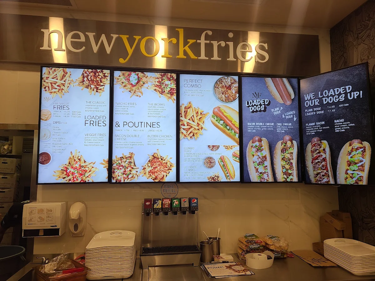 Menu, New York Fries Fairview Mall