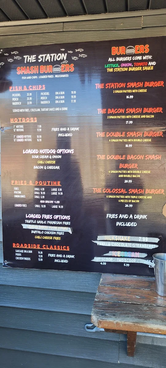Menu, The Station