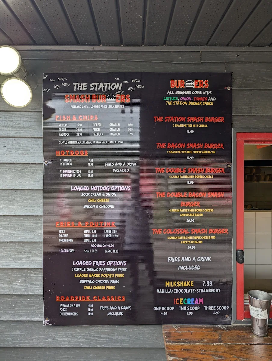 Menu, The Station