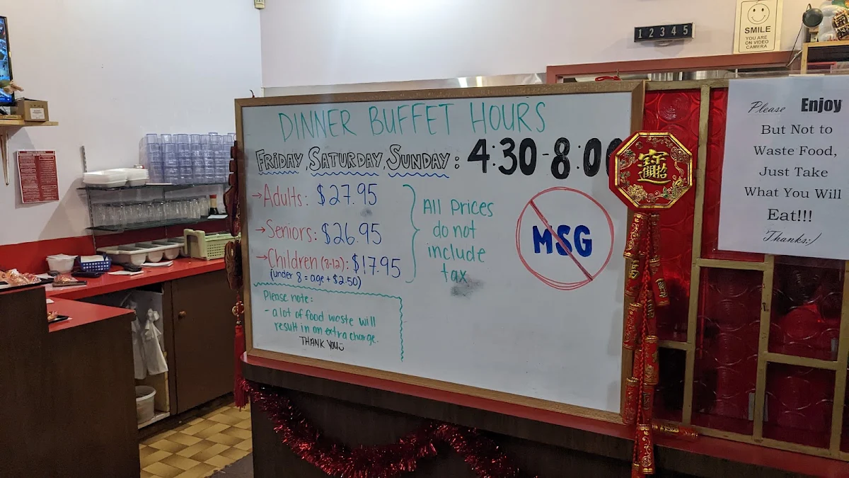 Menu, Guangzhou Garden Restaurant