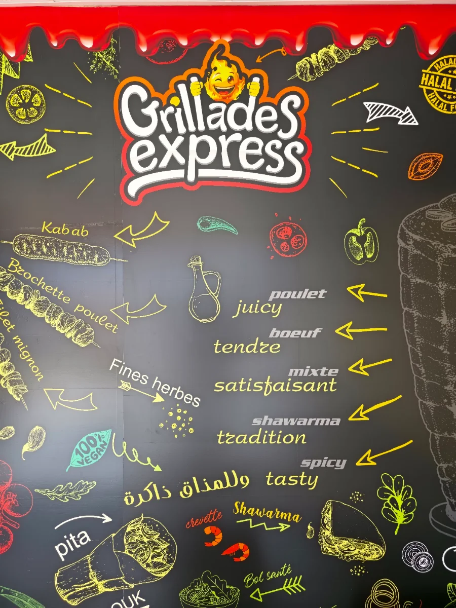 Menu, Grillades Express