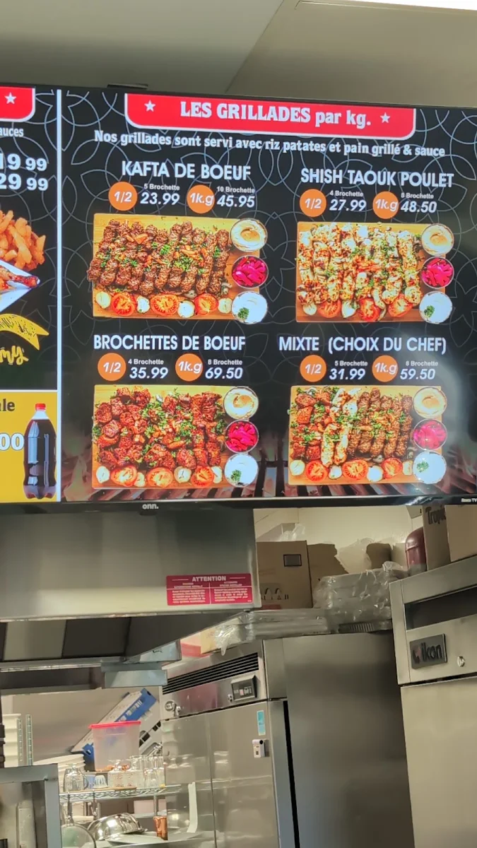 Menu, Grillades Express