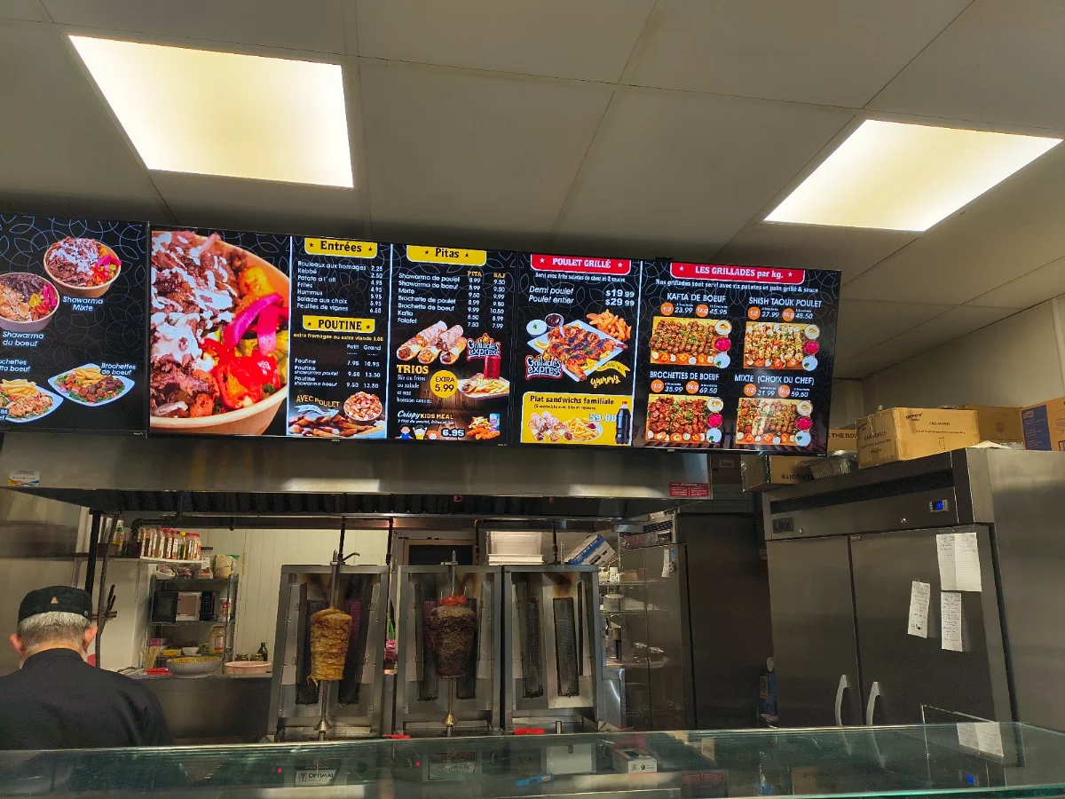 Menu, Grillades Express