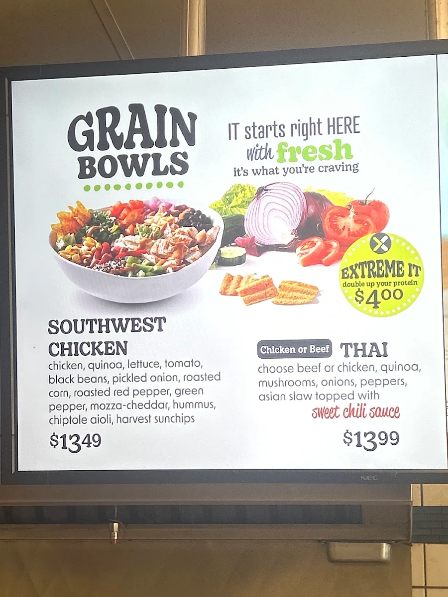 Menu, Extreme Pita