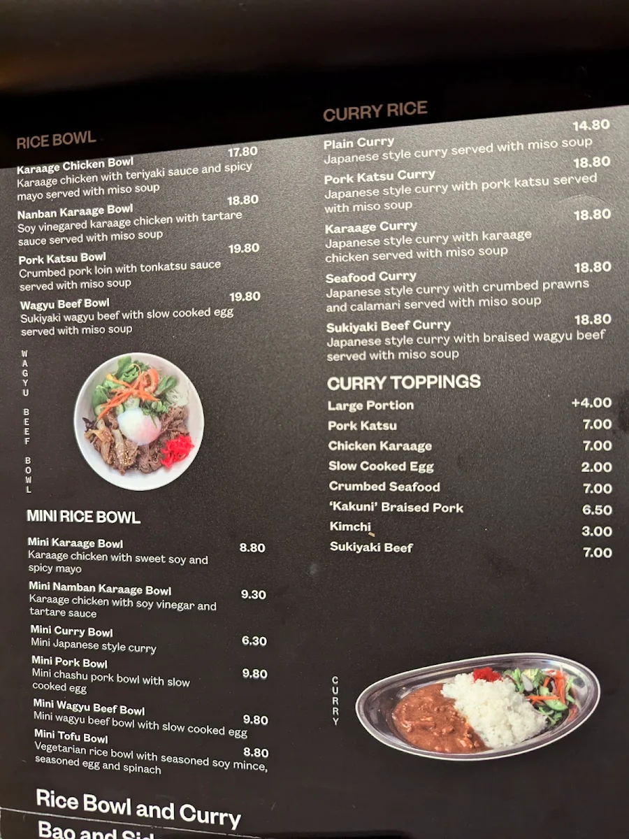 Menu, Hakatamon Ramen Chatswood