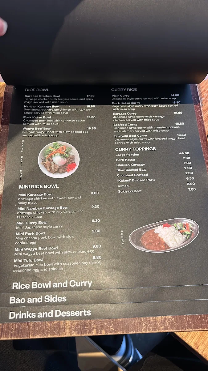 Menu, Hakatamon Ramen Chatswood