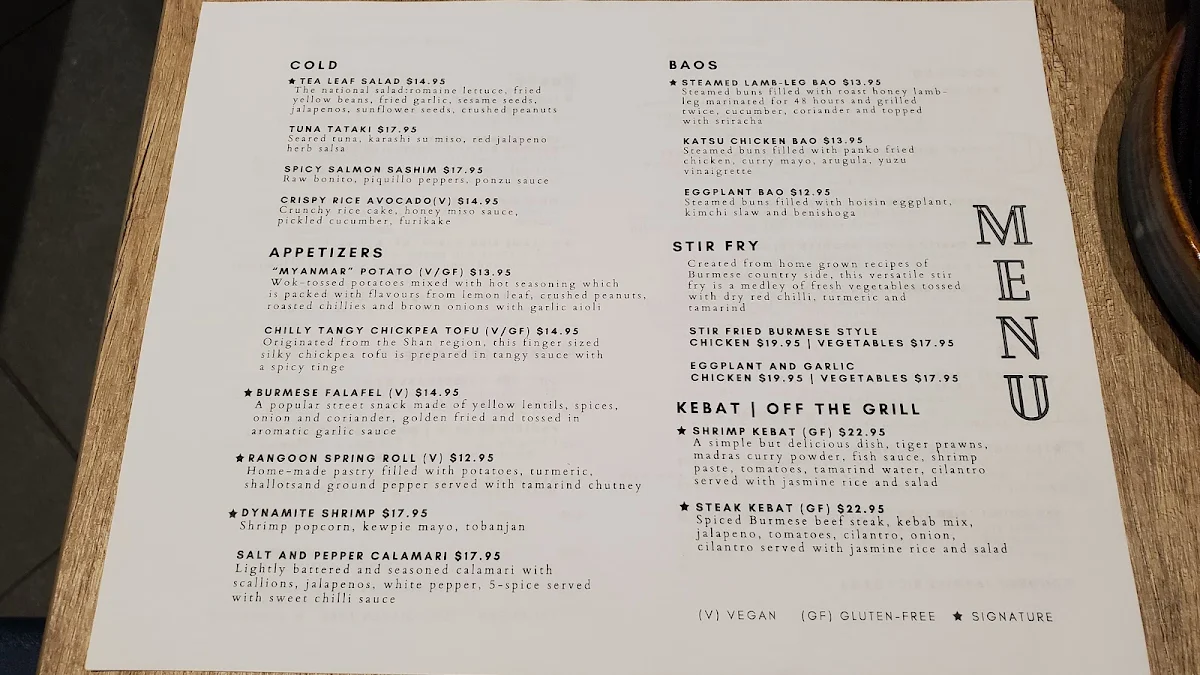 Menu photo 1