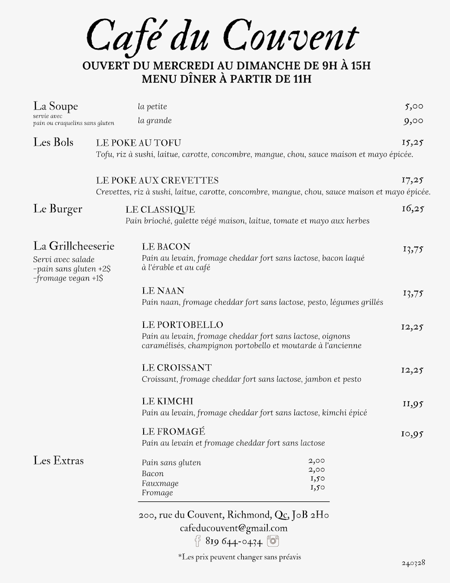 Menu photo 1