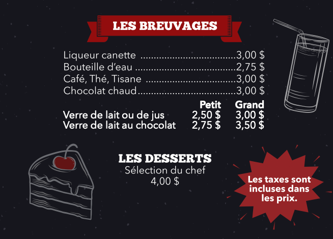 Menu, Resto Station 45