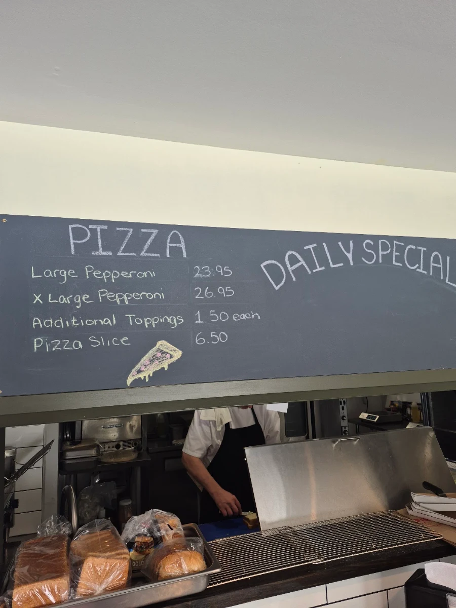 Menu, Tina Leigh's kitchen express