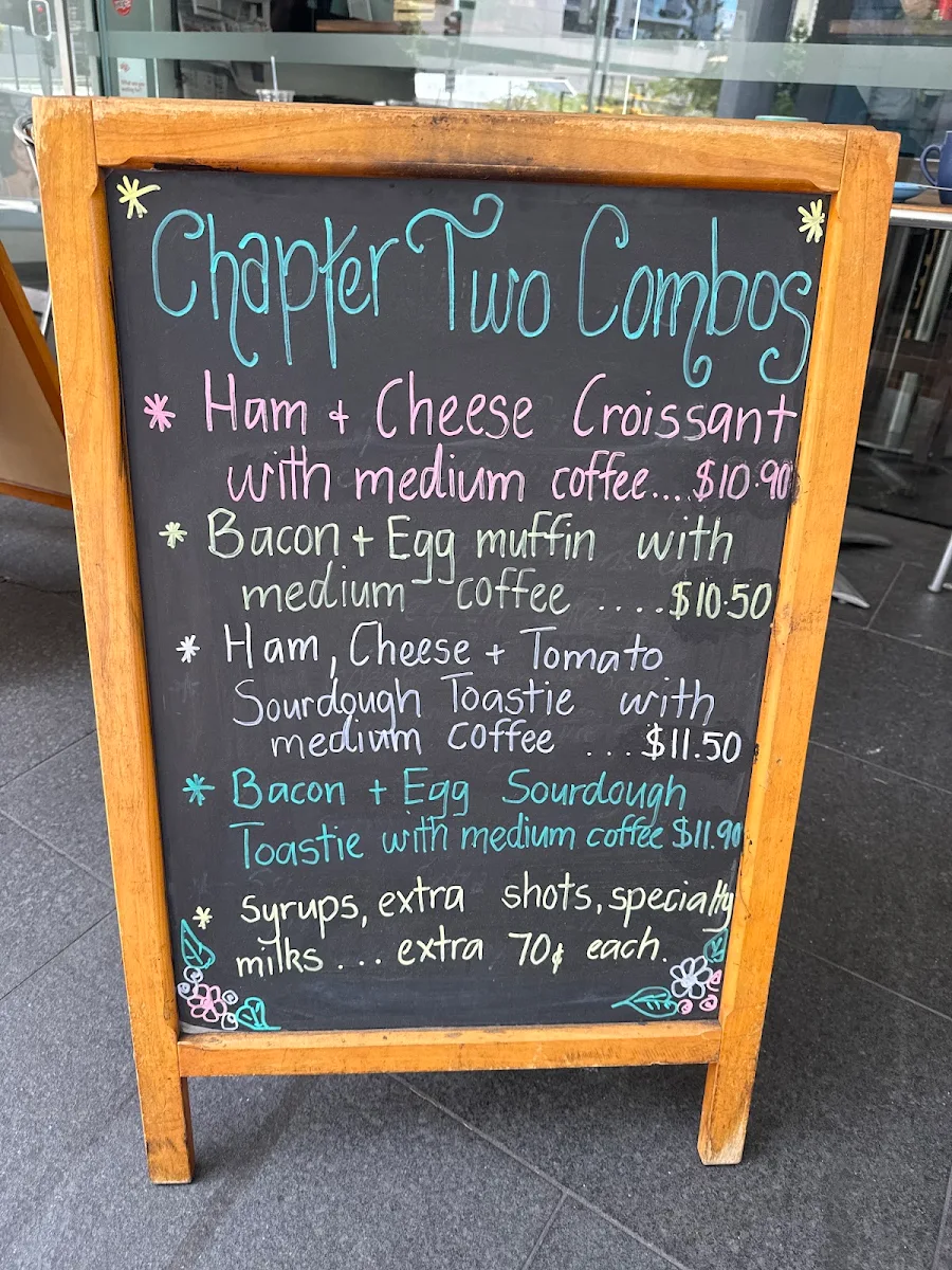 Menu, Chapter Two Espresso