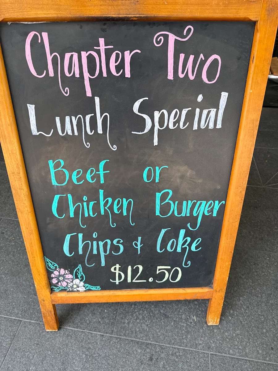 Menu, Chapter Two Espresso