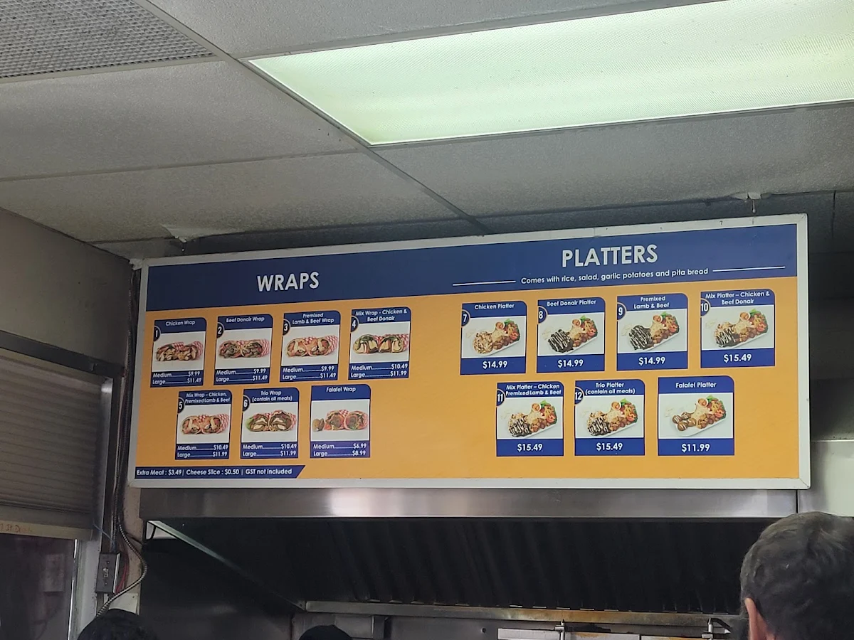 Menu, Shawarma Palace- 17 AVE SE