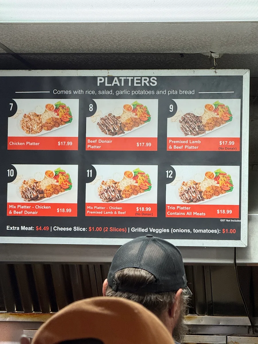 Menu, Shawarma Palace- 17 AVE SE