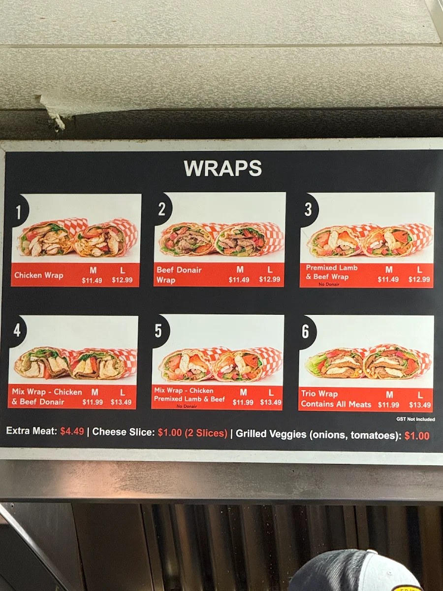 Menu, Shawarma Palace- 17 AVE SE