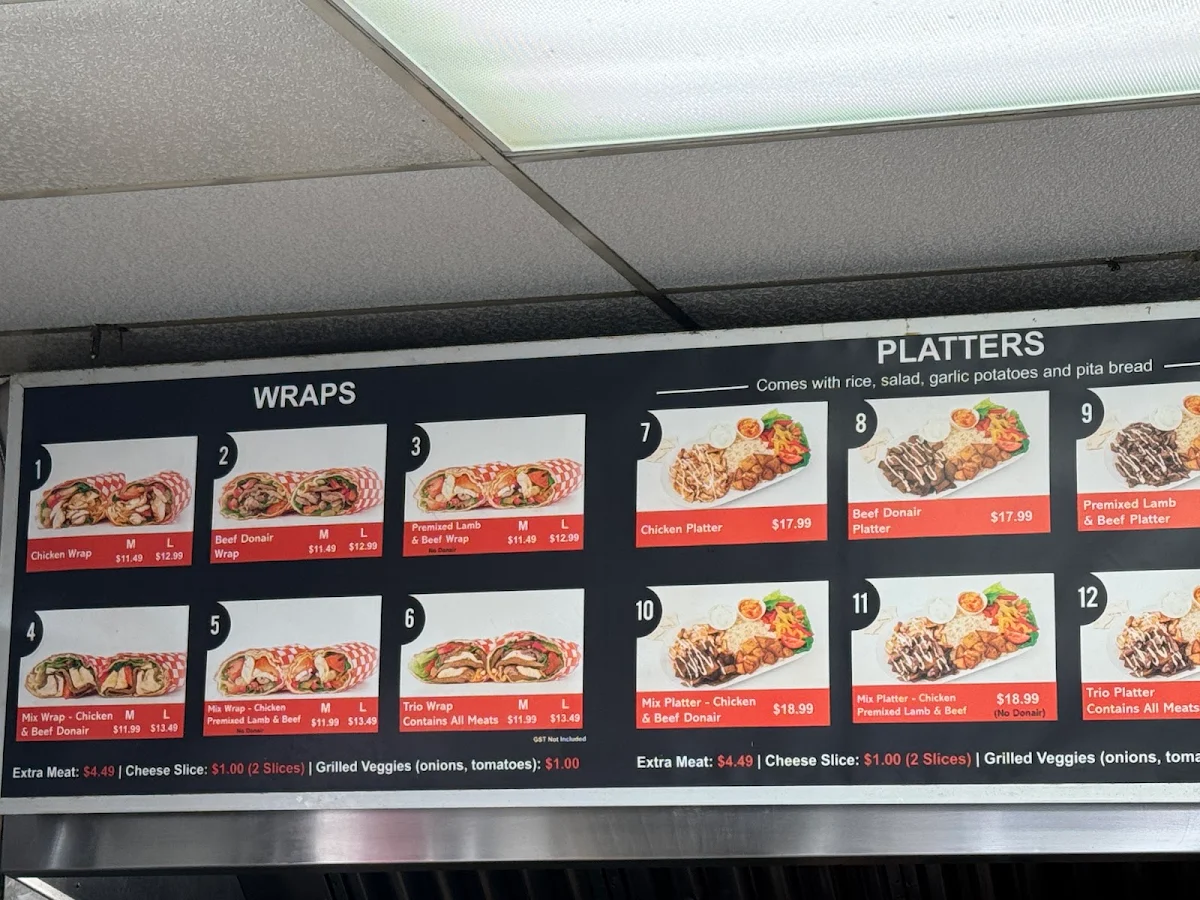 Menu, Shawarma Palace- 17 AVE SE