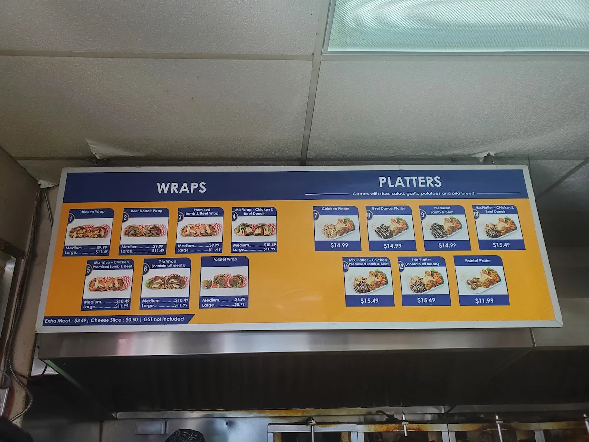 Menu, Shawarma Palace- 17 AVE SE