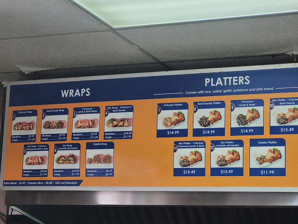 Menu, Shawarma Palace- 17 AVE SE
