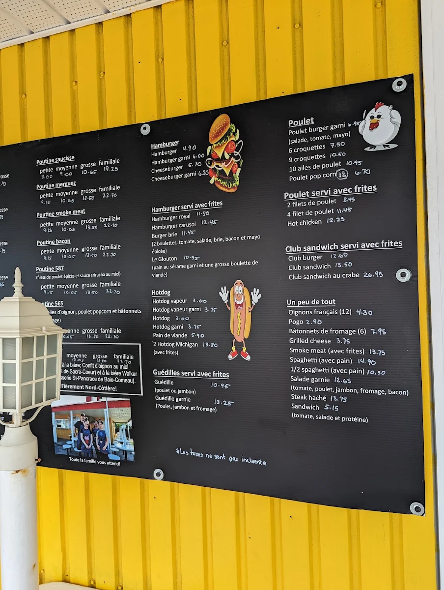 Menu, Cantine La Bonne Franquette