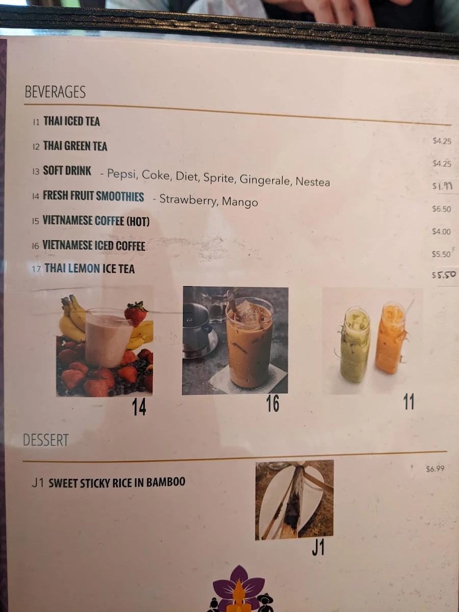 Menu, Viet Thai Kitchen