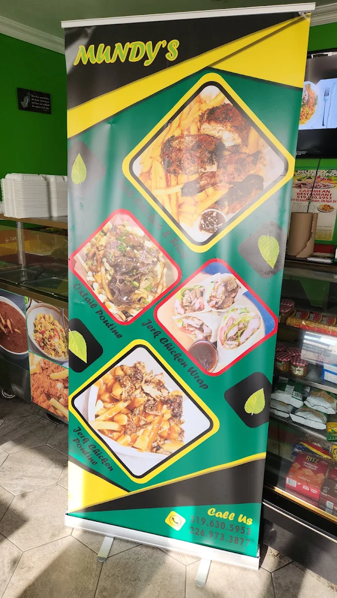 Menu, Mundys Catering