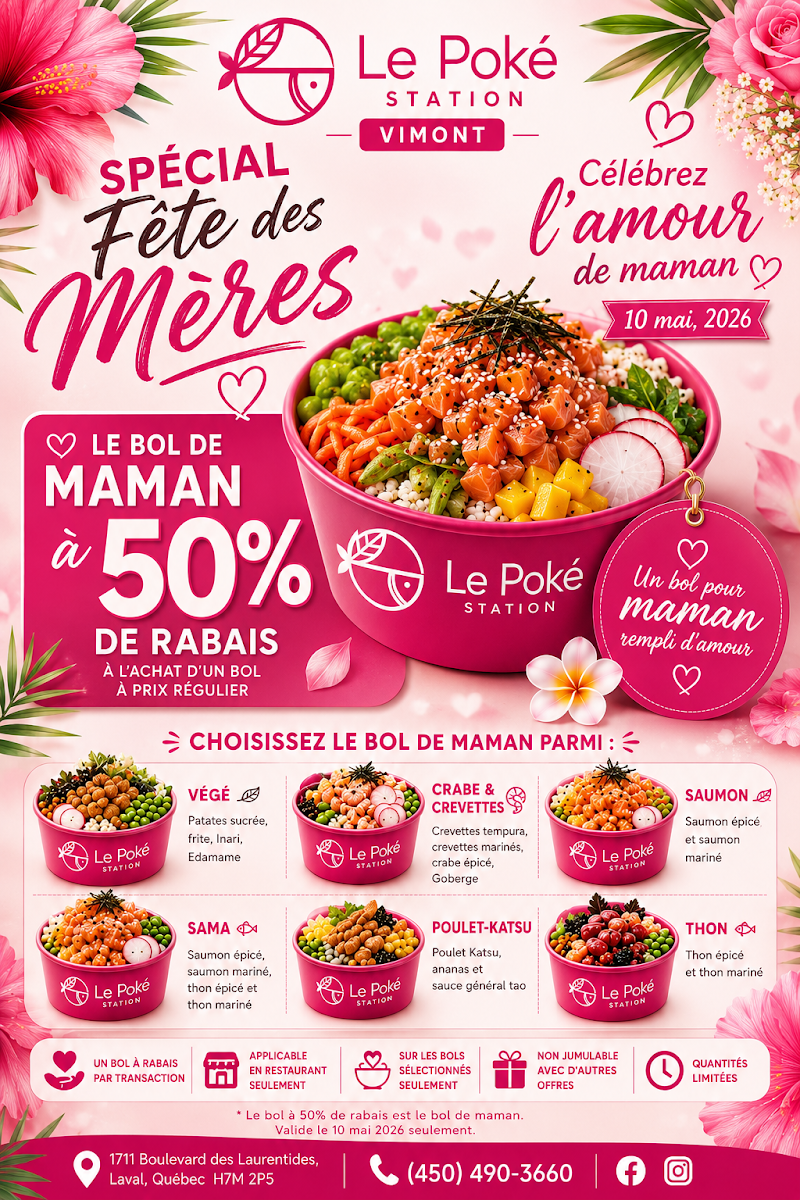 Menu, Le Poke Station Vimont